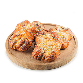 Плюшка с маком от шеф-пекаря АВ, 1 шт, 120г 