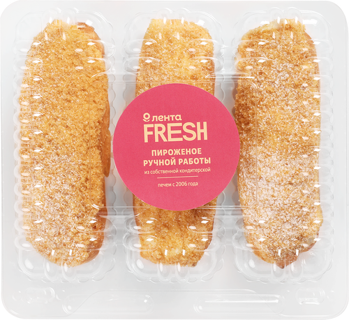 Набор пирожных Эклер, в обсыпке, с масляным кремом 210г