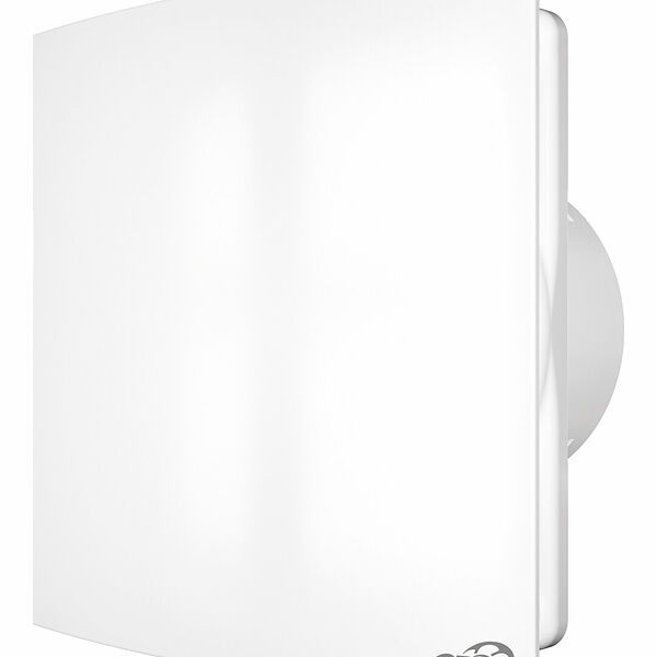 Вентилятор ERA QUADRO, накладной, белый, влагозащищенный, монтаж с шаблоном