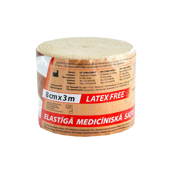 Бинт эластичный Lauma ВР 3 м х 8 см 1 шт