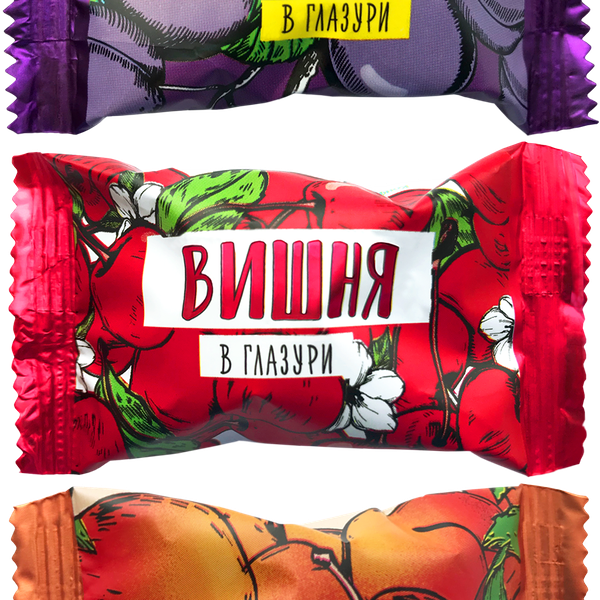 Конфеты КФ НОВГОРОДСКАЯ Ассорти Чернослив, Абрикос, Вишня, вес до 250г