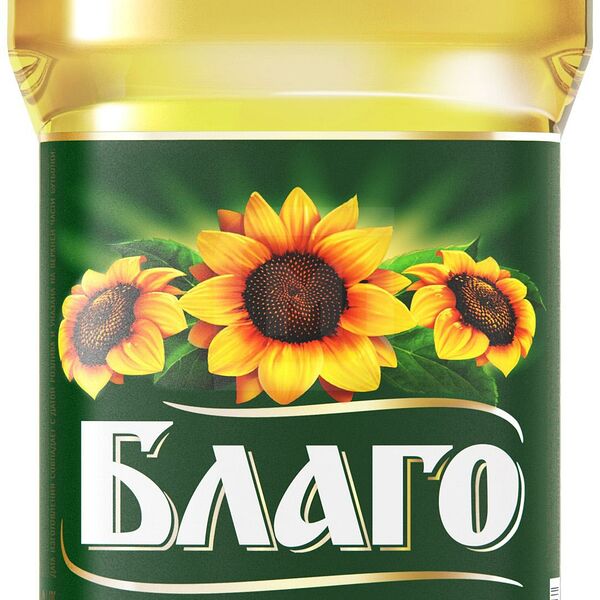 Масло подсолнечное Благо рафинированное дезодорированное1.8л