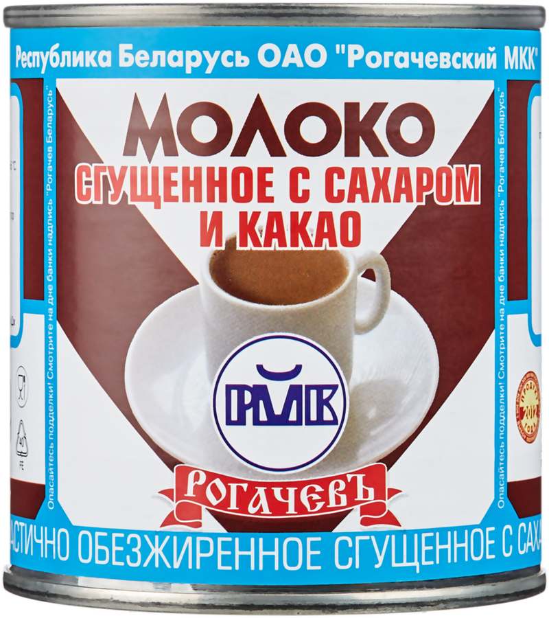 

Молоко сгущенное Рогачевъ с сахаром и какао 7.5% 380 г