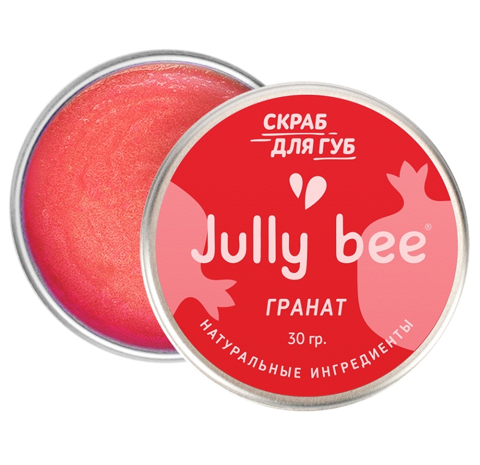 

Сахарный скраб для губ Jully bee "Гранат" 30г, Россия