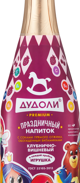 Напиток безалкогольный Дудоли Клубнично-вишневый