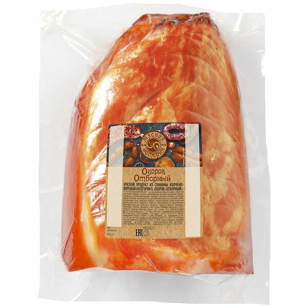 Окорок из свинины Мясная История Отборный копчёно-варёный категория Б