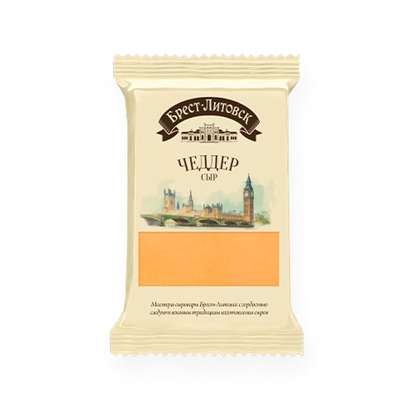 Сыр Брест-Литовск чеддер 45 % 200 г