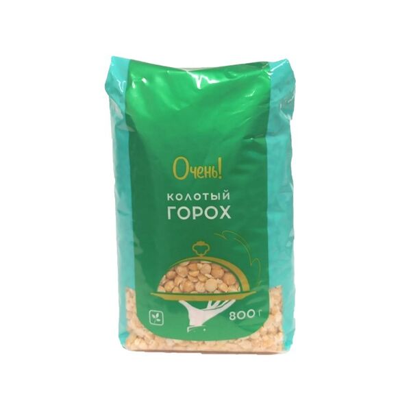 Крупа горох колотый Очень! шлифованный 800г