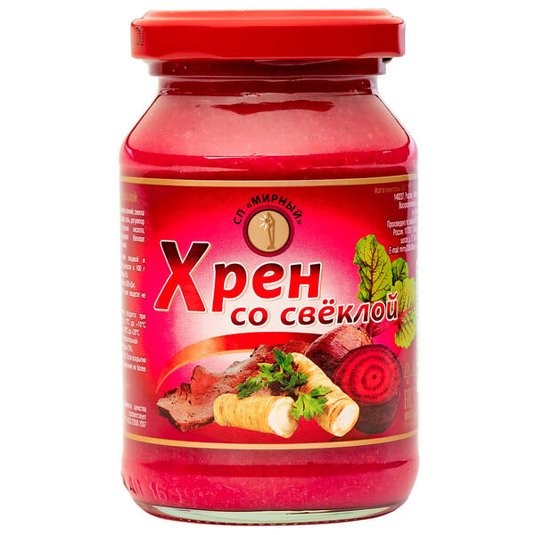 Хрен мирный 200 г со свеклой ст/б