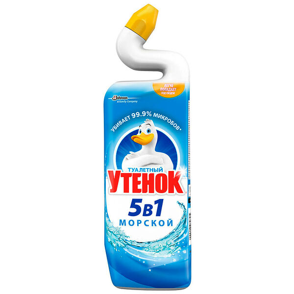 Чистящее средство для туалета Туалетный утёнок 5 в 1, морской