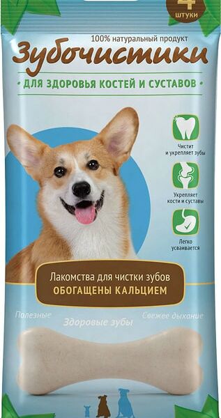 Лакомство для собак Зубочистики для здоровья костей и суставов 90г