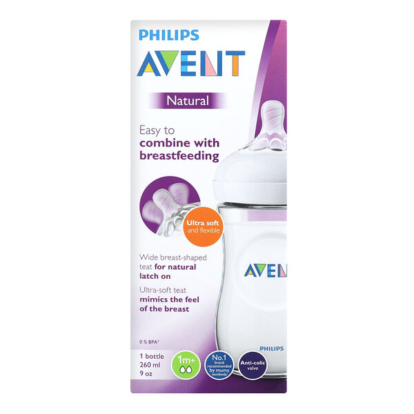 Бутылочка для кормления Natural 260 мл , 86331 Philips AVENT