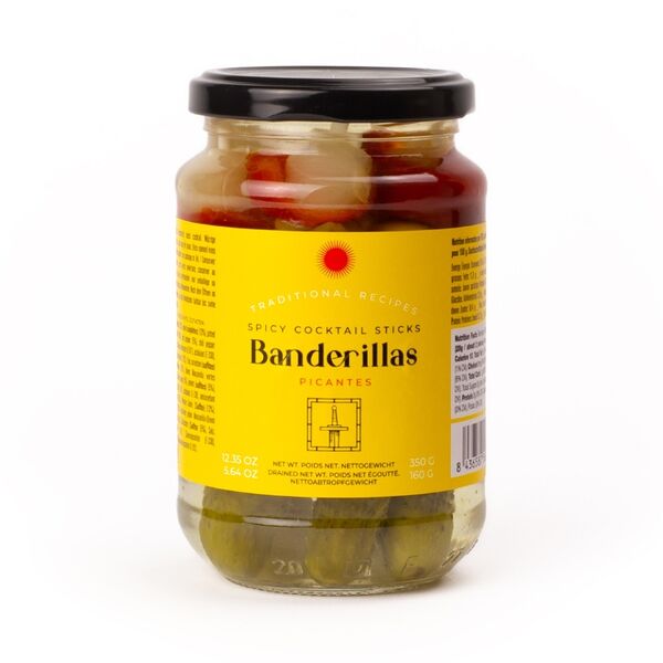 Ассорти овощное Triana Olives чеснок, корнишоны, оливки, перец красный, перец чили