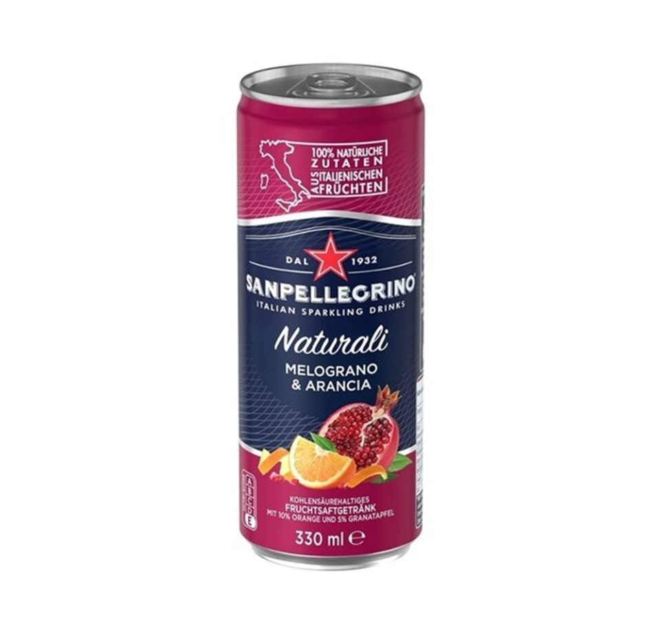 

Напиток SanPellegrino с соком апельсина и граната газированный 330 мл
