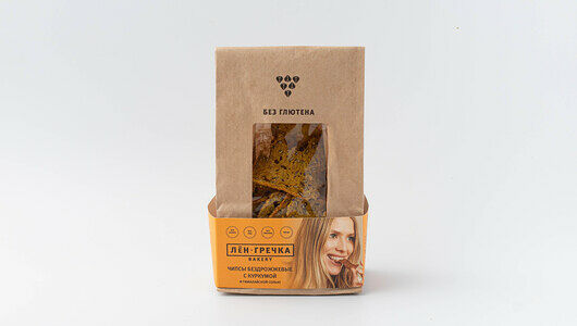 Чипсы с куркумой и гималайской солью, безглютеновые