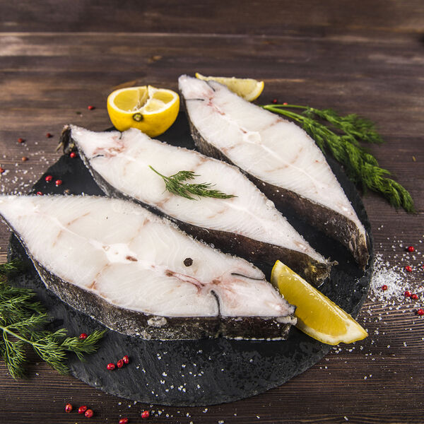 Стейки палтуса свежемороженые