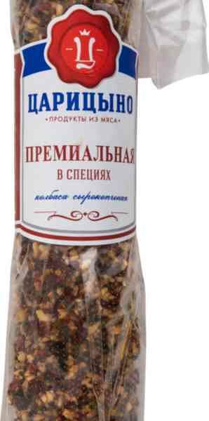 Колбаса сырокопчёная Премиальная Царицыно в специях полусухая