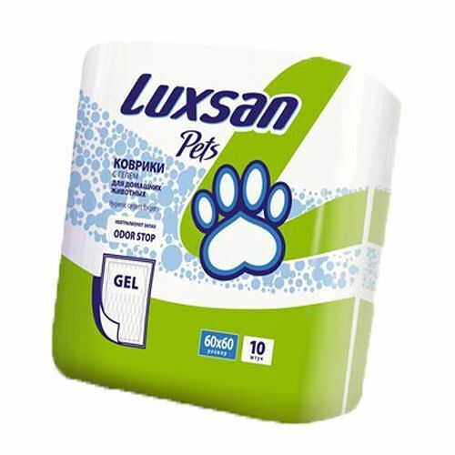 LUXSAN Premium GEL коврик 60*60см для животных 10шт/уп 