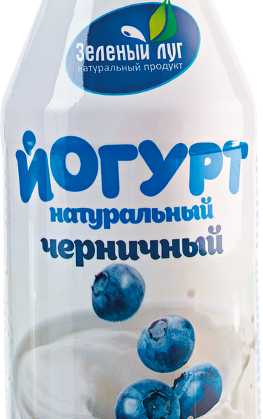 Йогурт питьевой Зеленый луг черника 2,5%