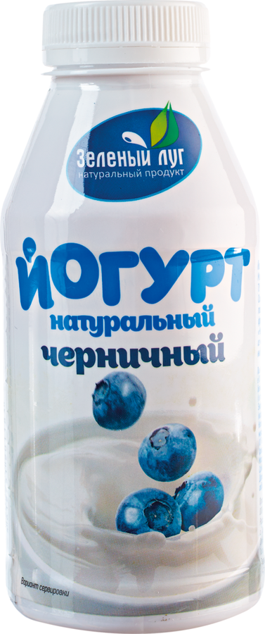 

Йогурт питьевой Зеленый луг черника 2,5%, 340 мл