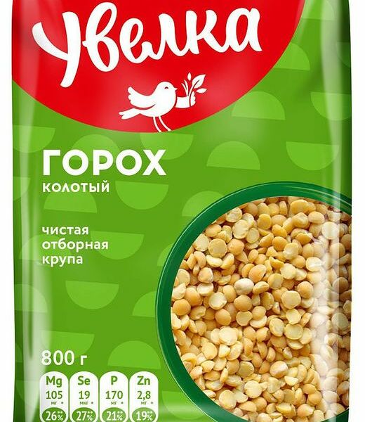 Горох Увелка колотый