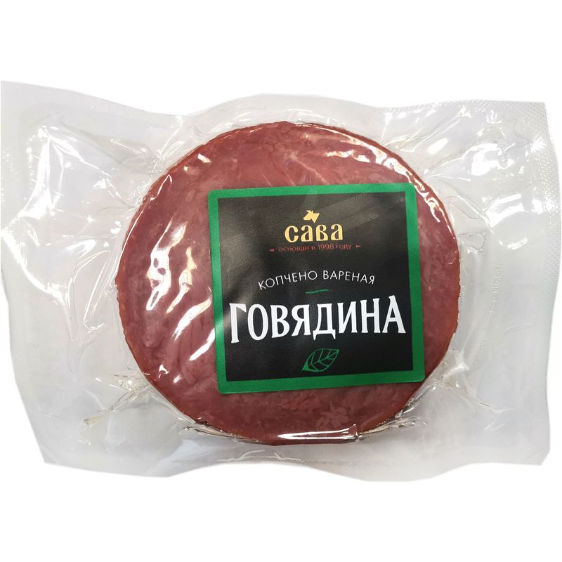 

Продукт из мяса Сава Говядина копчено-вареный нарезка, 250 г
