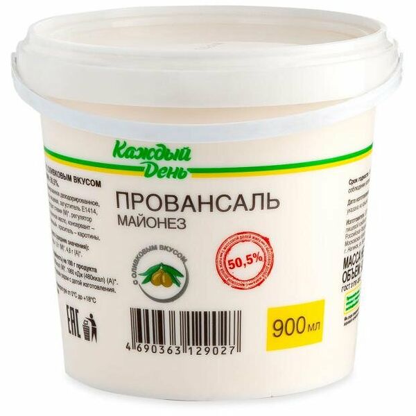 Майонез Каждый День оливковый 50,5%