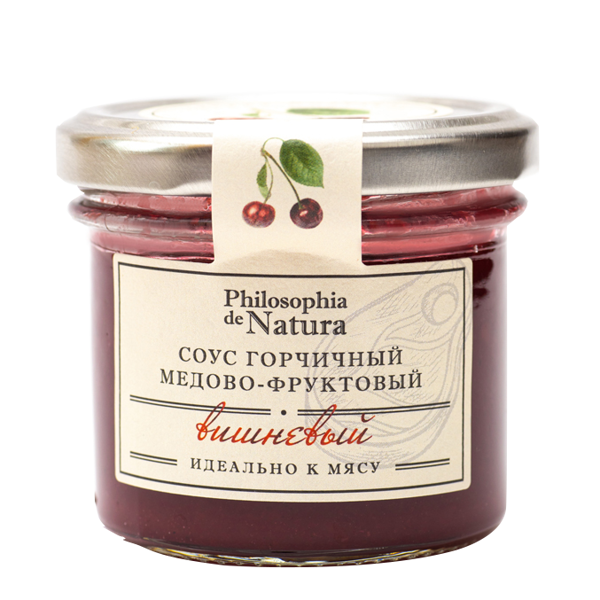 Соус горчичный медово-фруктовый PHILOSOPHIA DE NATURA Вишневый