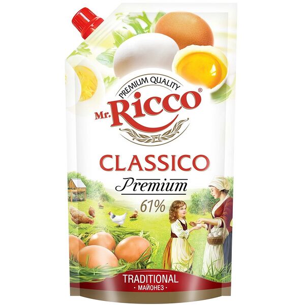 Майонез Classico 61% дой-пак 390мл Mr. Ricco