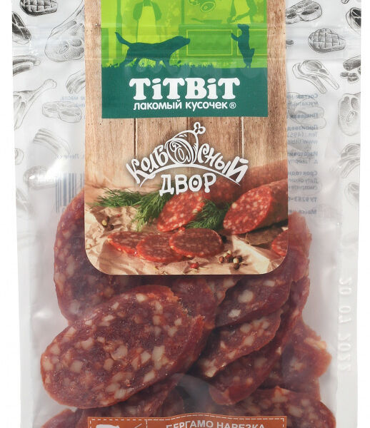 Лакомство для собак TiTBiT Нарезка Бергамо Колбасный двор
