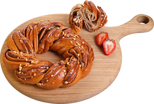 

Колечко сдобное Лента Fresh с шоколадно-ореховой начинкой 200 г