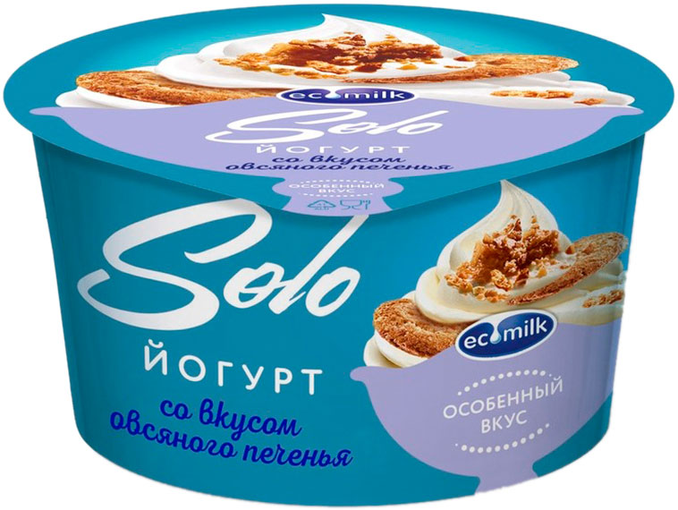 

Йогурт Экомилк Соло со вкусом овсяного печенья 4.2%