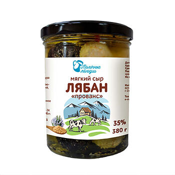 Сыр мягкий «Лябан Прованс» 35%, «Молочные мелодии», 380 г