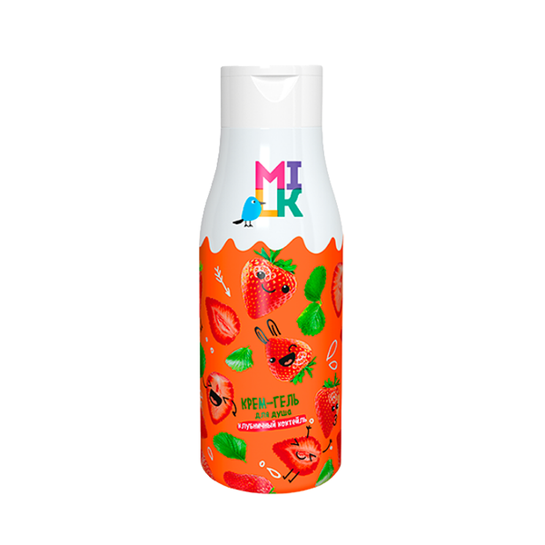 Крем-гель для душа Клубничный коктейль, 500 мл