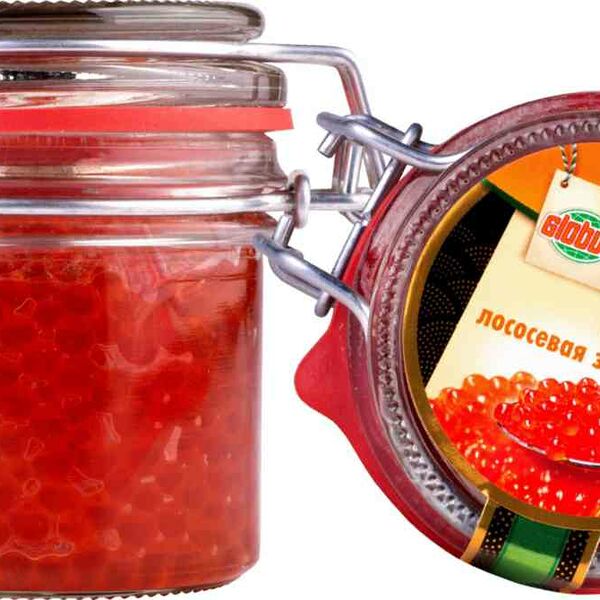 Икра лососёвая красная зернистая Глобус