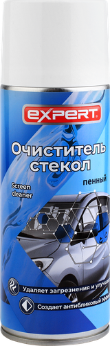 

Очиститель стекол Expert пенный 505 мл