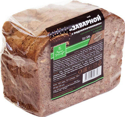 Хлеб Родные просторы Заварной с подсолнечником