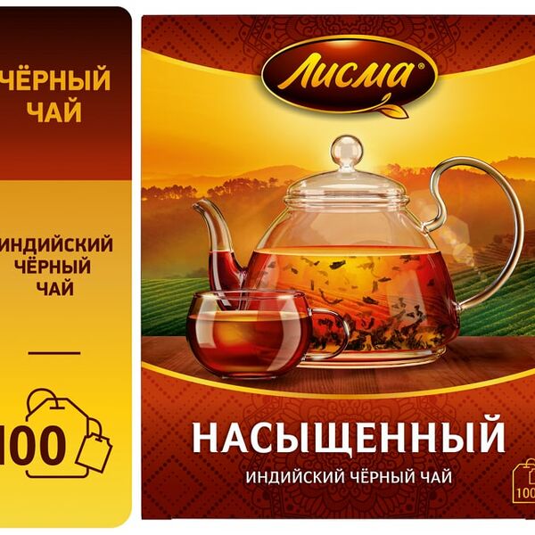 Чай черный Лисма Насыщенный 100*1.8г