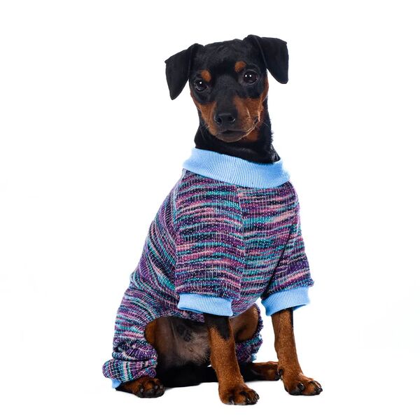 Костюм с хвостиком для собак 2XL синий (унисекс)