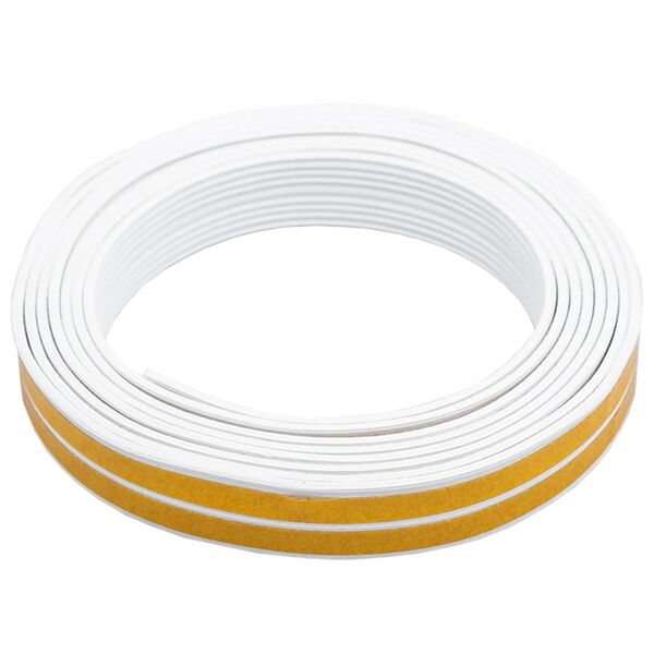 Уплотнитель самоклеящийся для ремонта окон ПВХ, белый, 10мм х 2мм х 6 м, DOCTOR PLAST