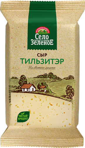 

Сыр полутвердый Село Зелёное Тильзитер 50% 200 г