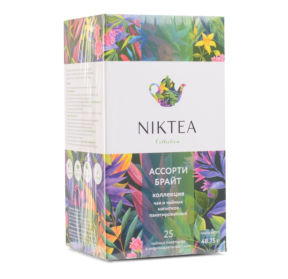 

Чай черный Niktea Assorti Bright Ассорти 25 шт