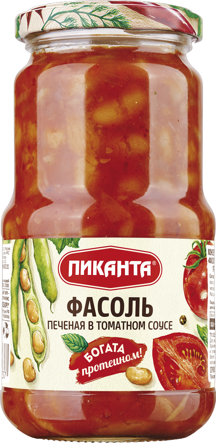 

Фасоль Пиканта печеная в томатном соусе