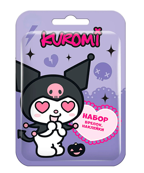 Брелок и наклейки Sbox Kuromi