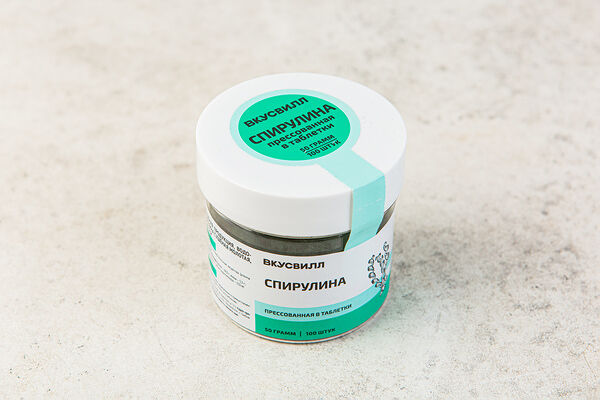 Спирулина прессованая, таблетки 