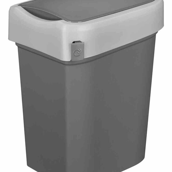 Контейнер для мусора Econova, Smart bin цвет: серый 333×269×457 мм, 25 л