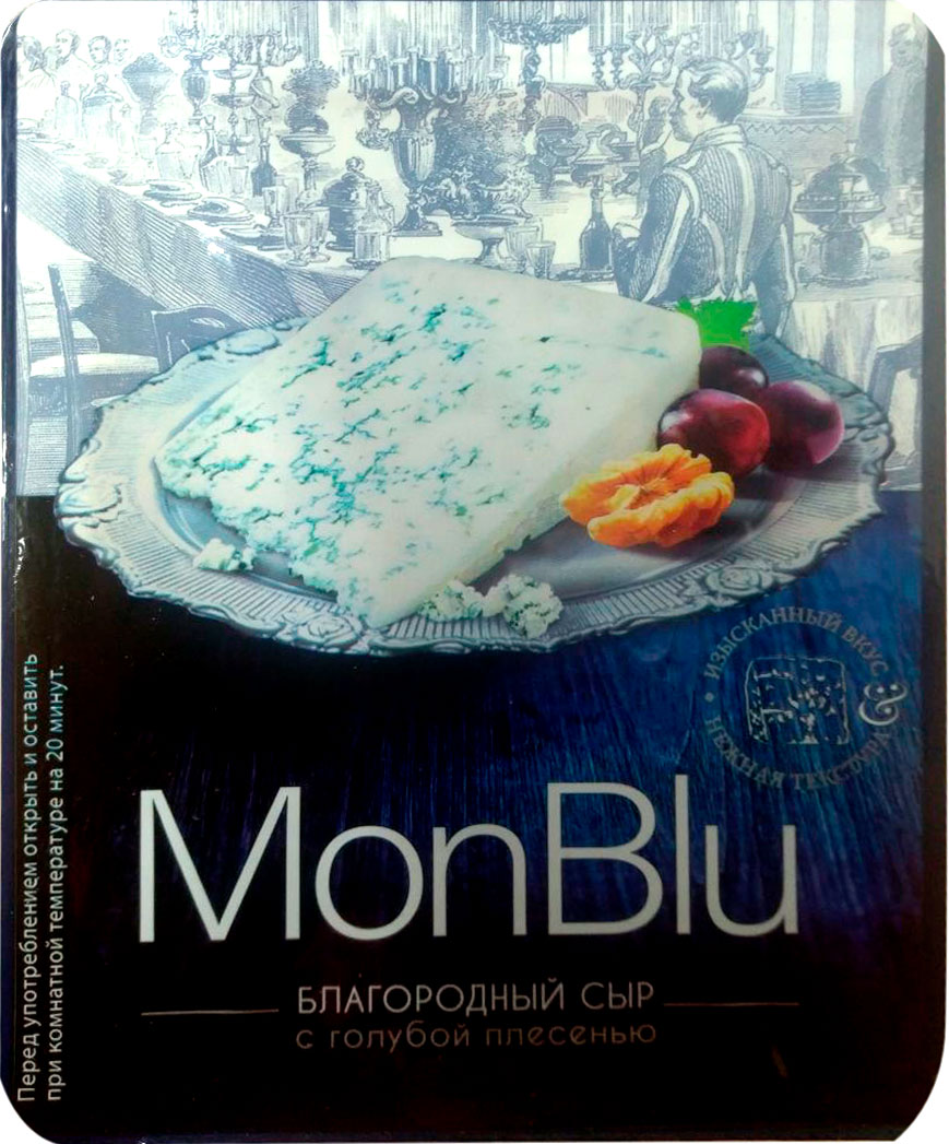 

Сыр Mont Blu с голубой благородной плесенью 50%