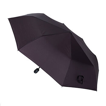 Зонт Zemsa коричневый 3 сложения автомат эпонж спицы сталь/фибергласс 8 спиц, Китай