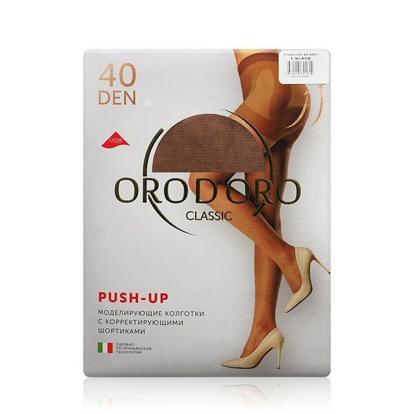 Женские колготки Orodoro Push Up 40den Glace 4 размер