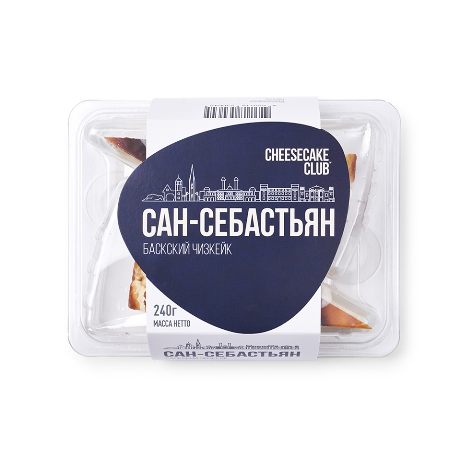 

Чизкейк Cheesecake Club Сан-Себастьян замороженный 240г, Россия